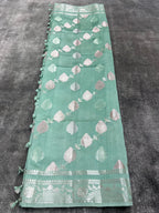 Emerald Green Pure Mango Silk Saree