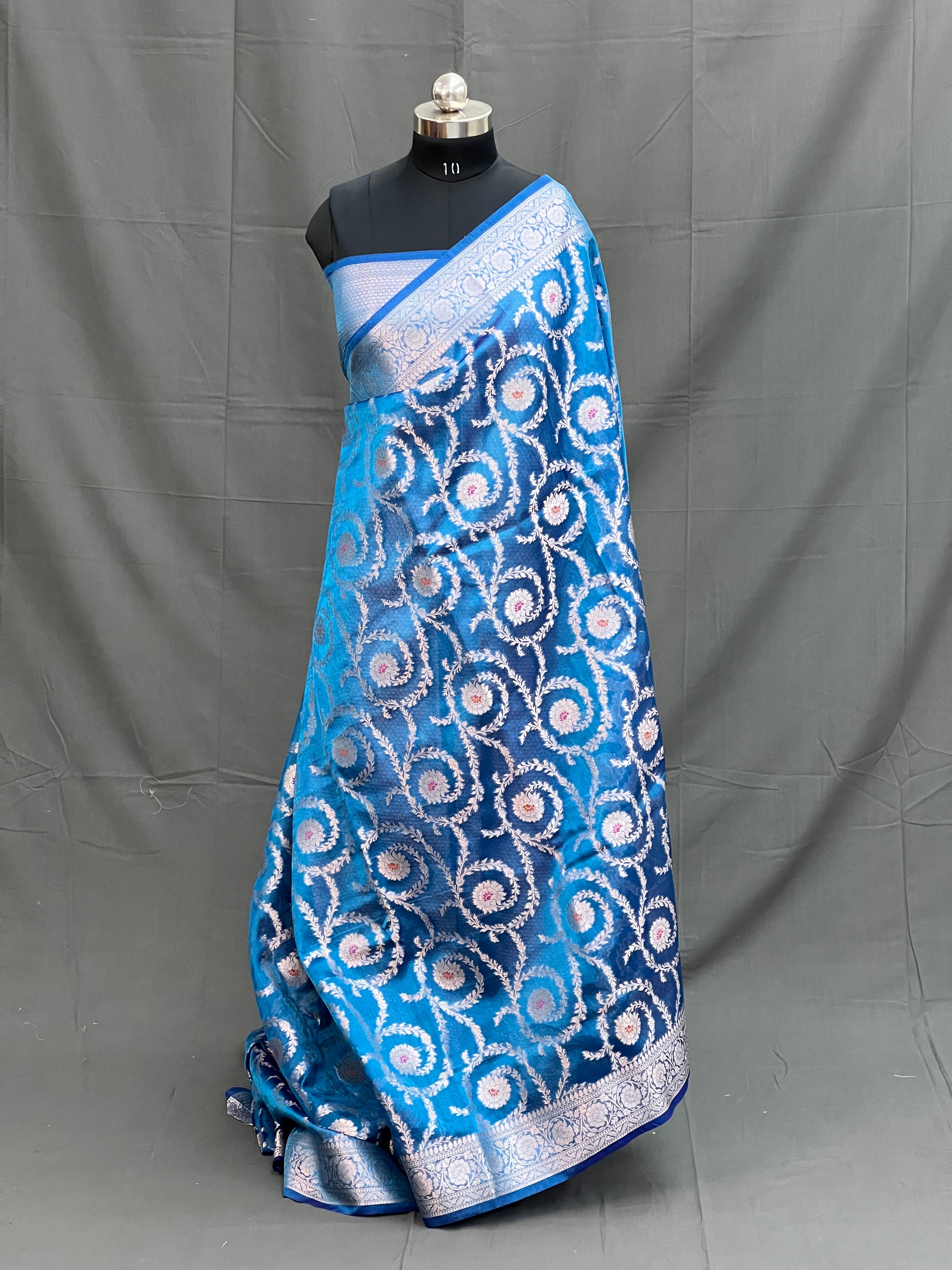 Opal Mist Tissue Silk Saree