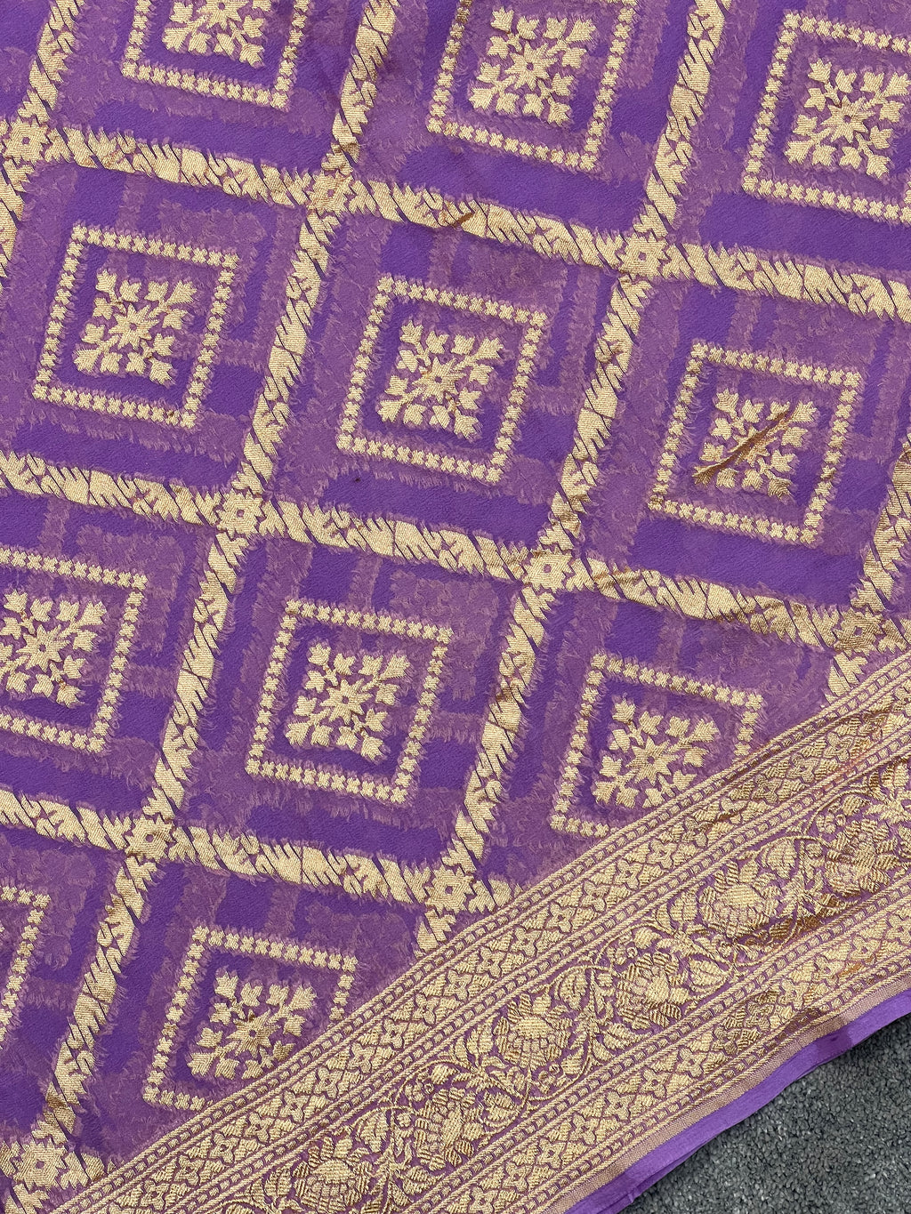 Handloom Khaddi Georgette Saree