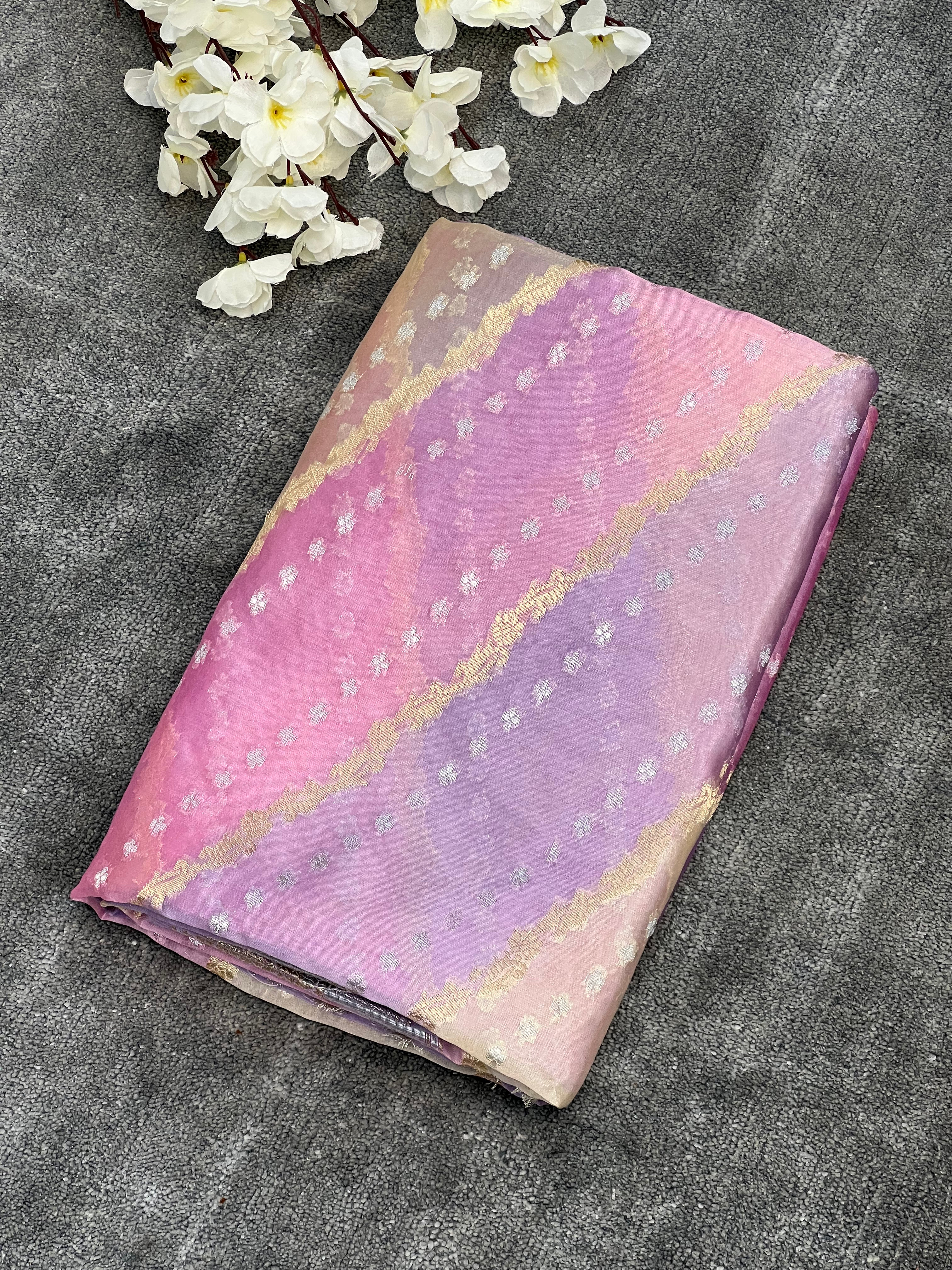 Rare Banarasi Green Mango Silk Saree