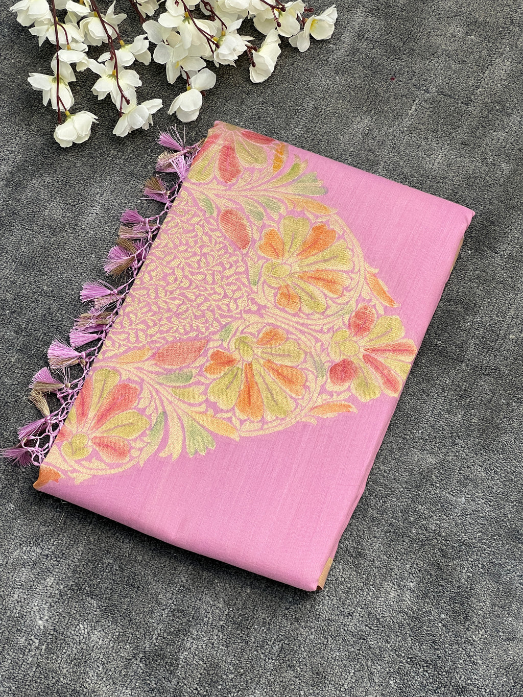 Rare Pure Muga Silk Saree