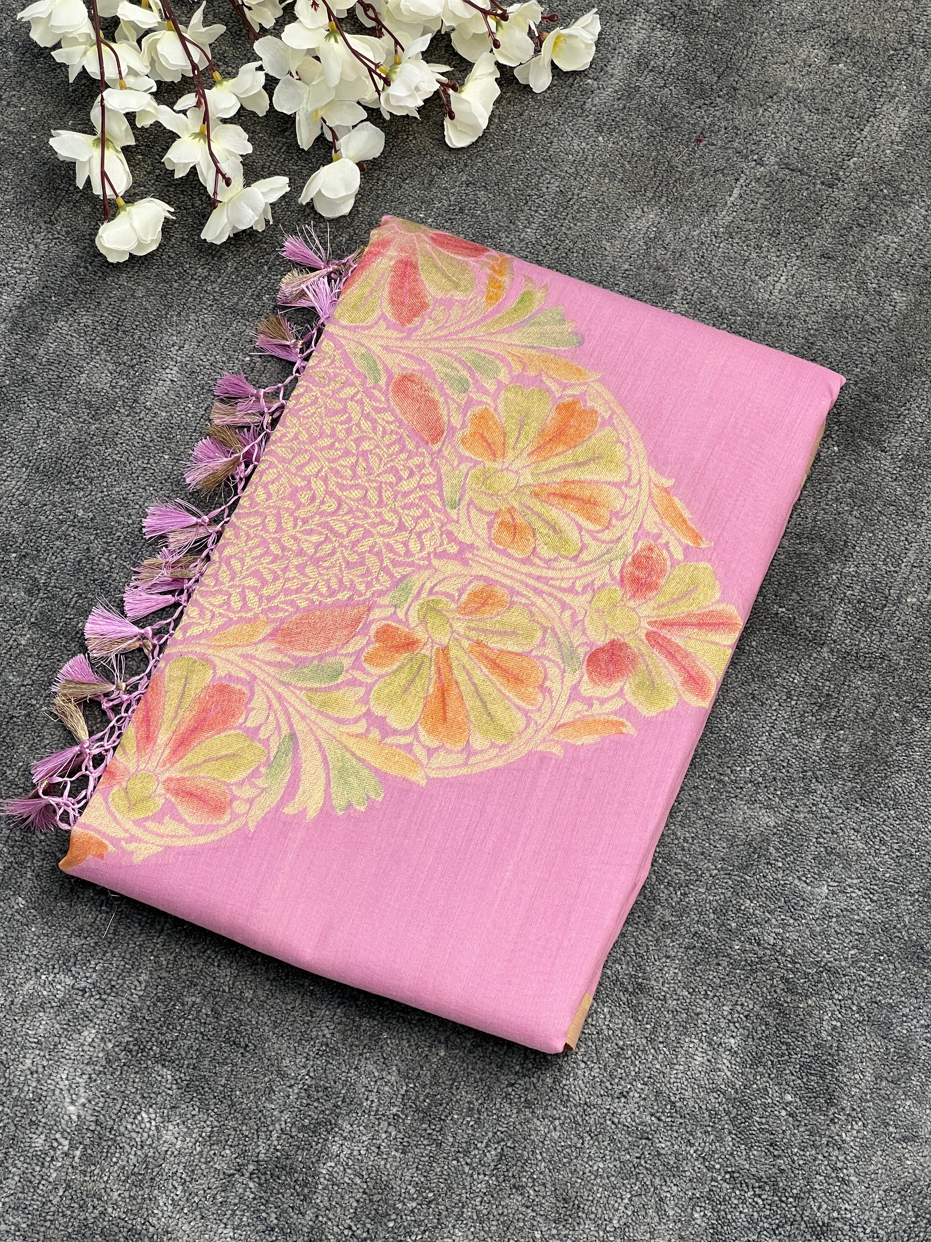 Rare Pure Muga Silk Saree