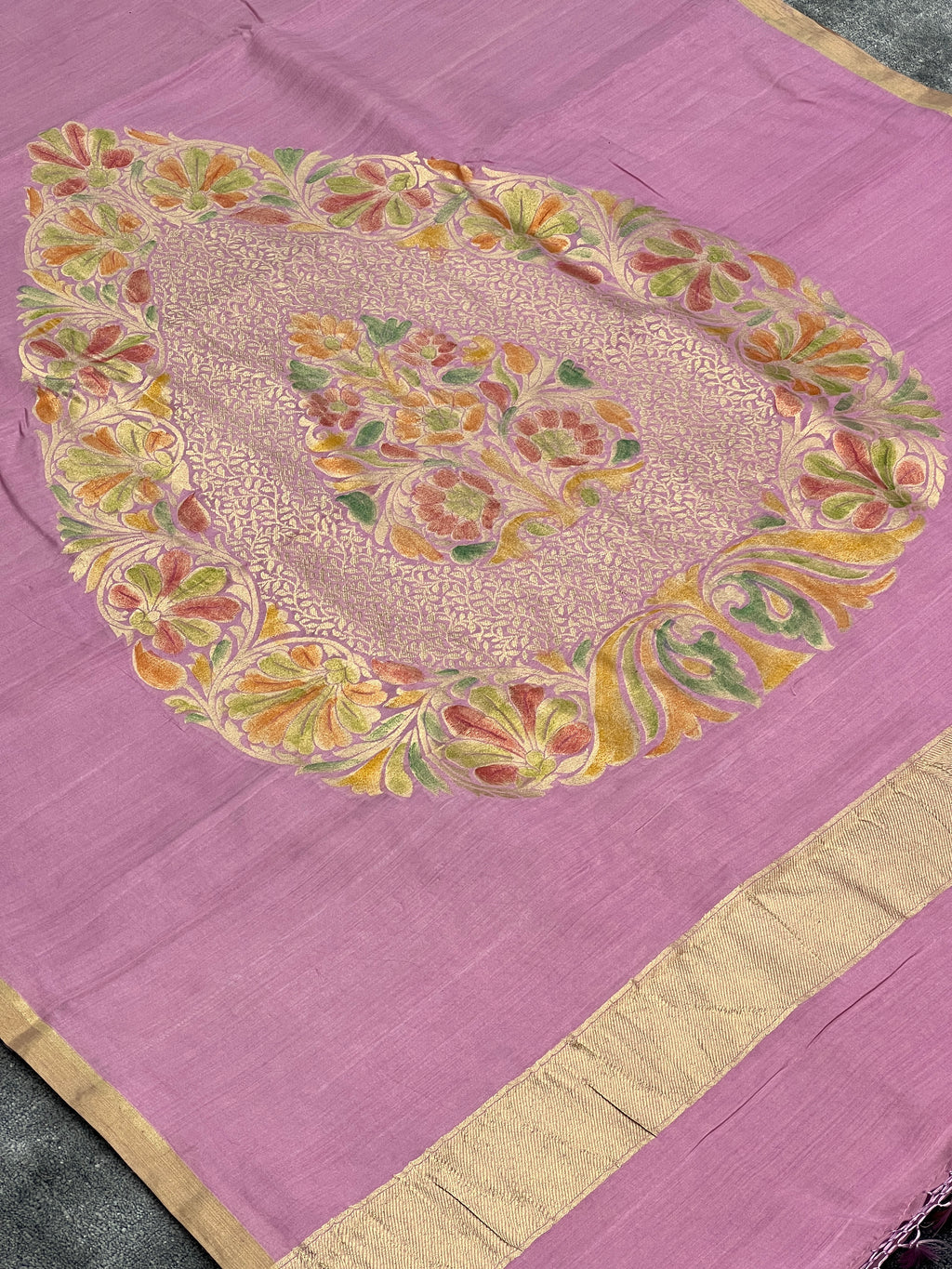 Rare Pure Muga Silk Saree