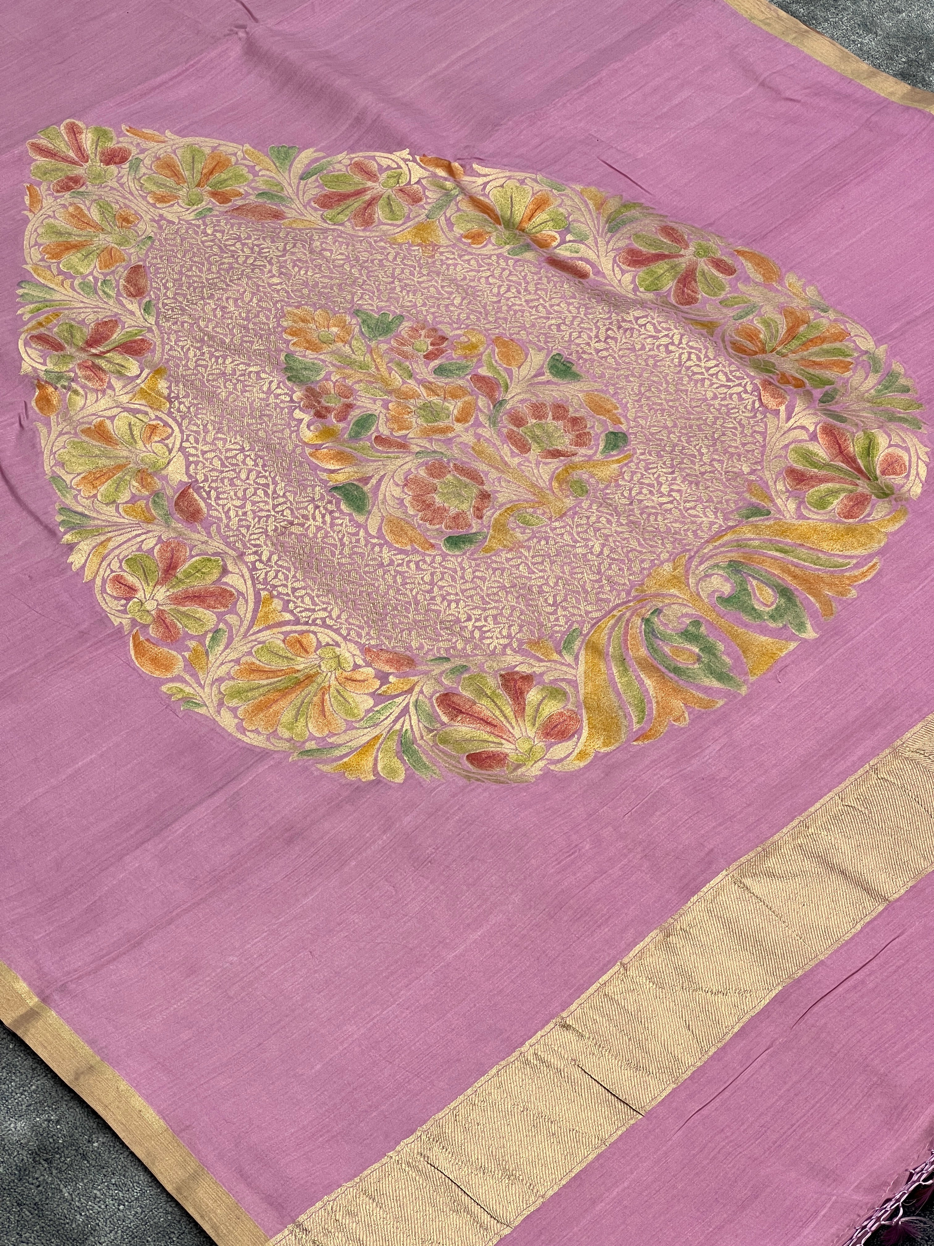Rare Pure Muga Silk Saree