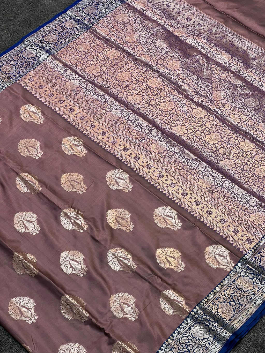 Banarasi Malai Silk Semi Pattu Satee