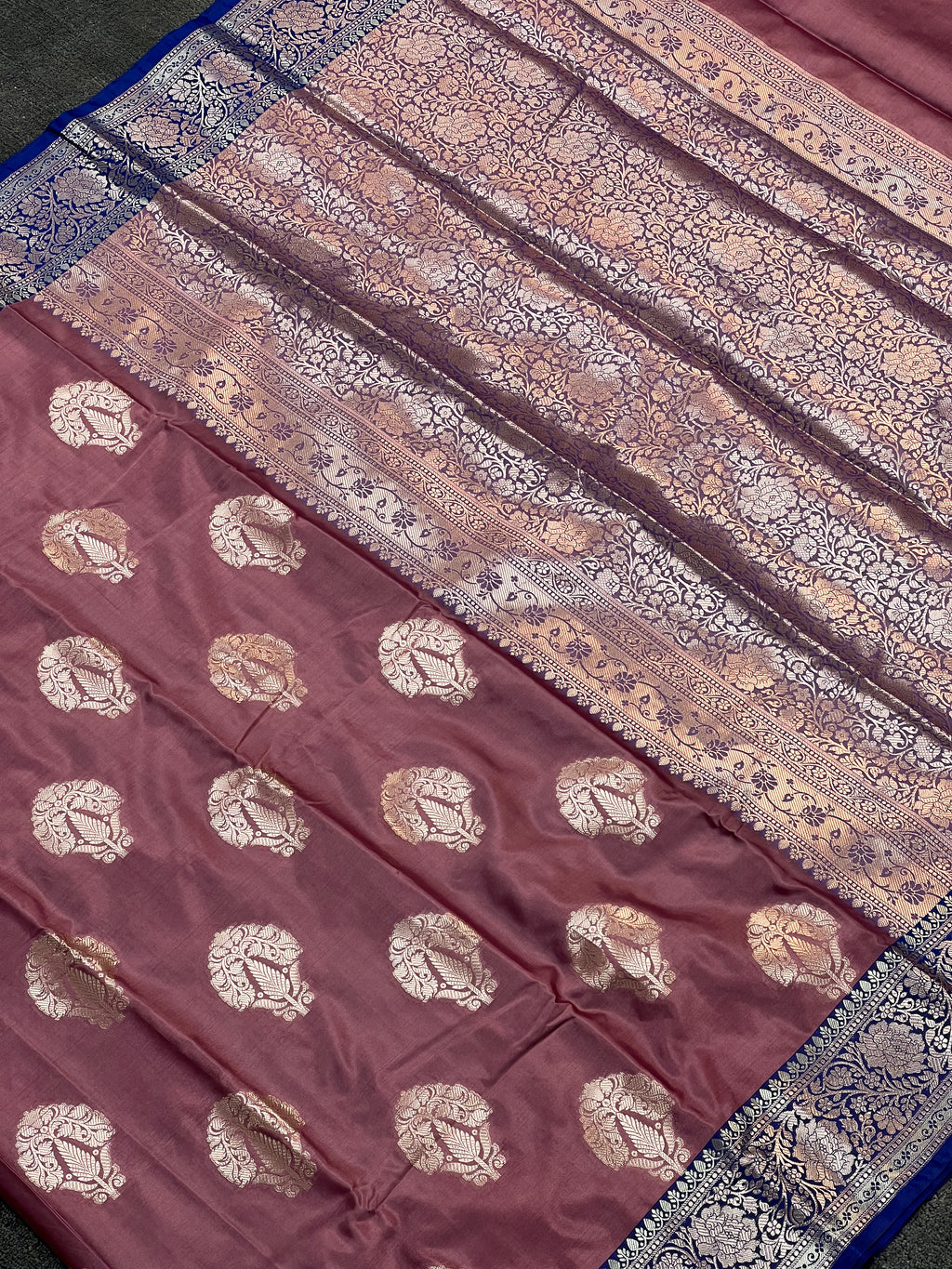Banarasi Malai Silk Semi Pattu Satee
