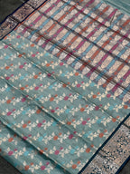 Banarasi Malai Silk Semi Pattu Saree