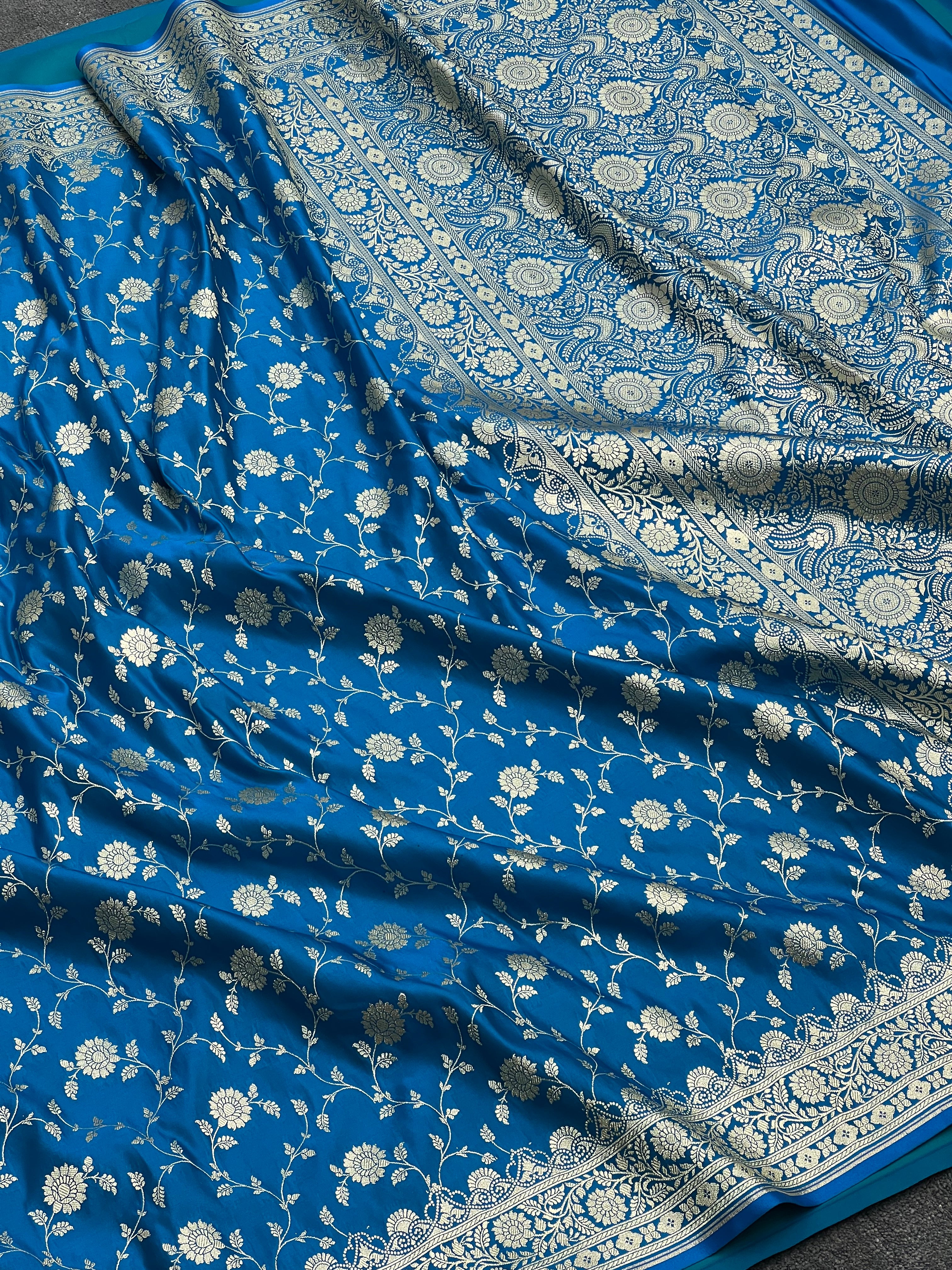 Banarasi Exclusive Satin Katan Silk Saree