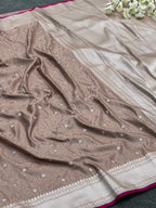 Authenthic Banarasi Mashru Katan Silk Saree