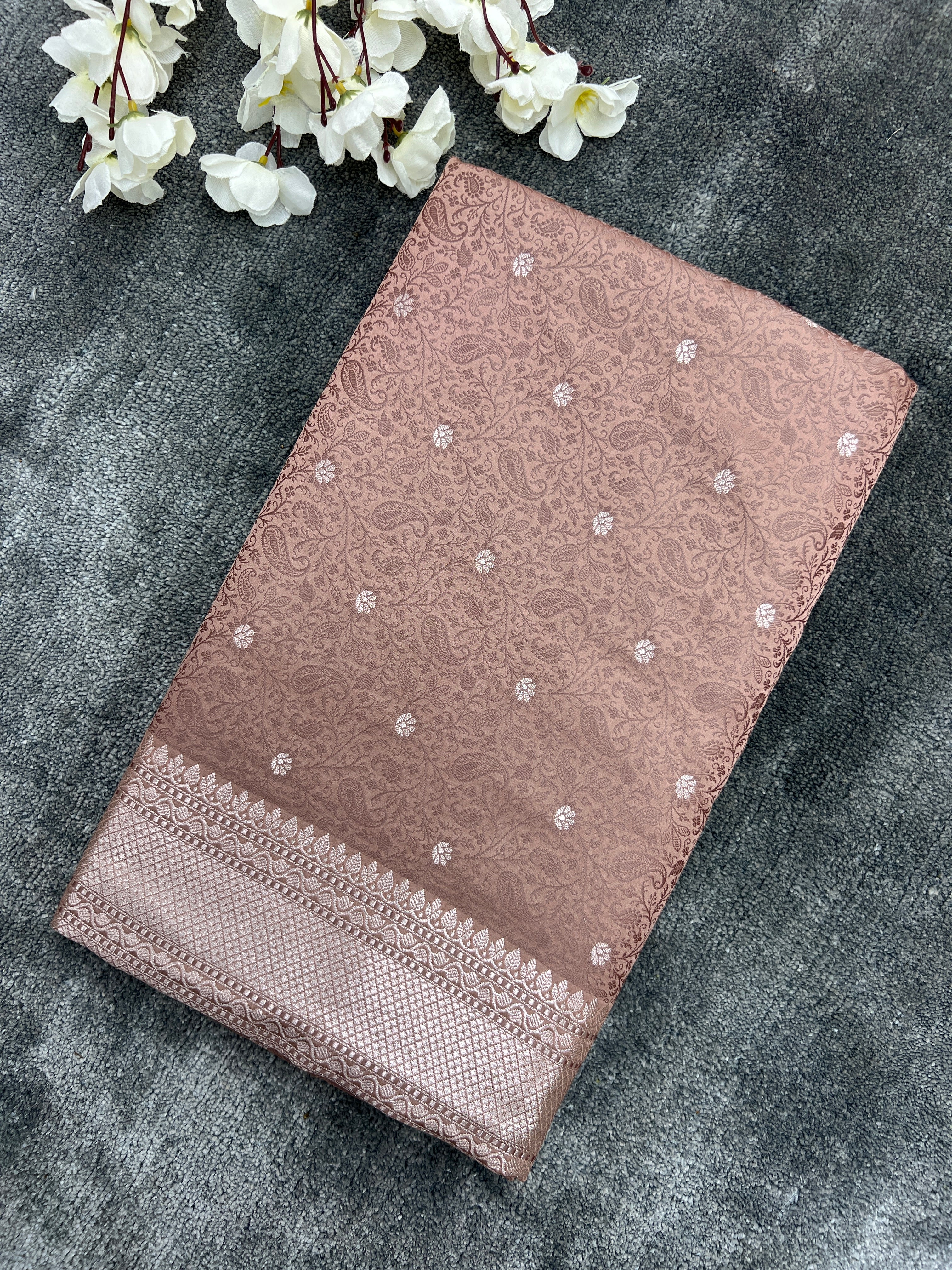 Authenthic Banarasi Mashru Katan Silk Saree