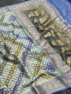 Pure Khaddi Chiffon Silk Saree