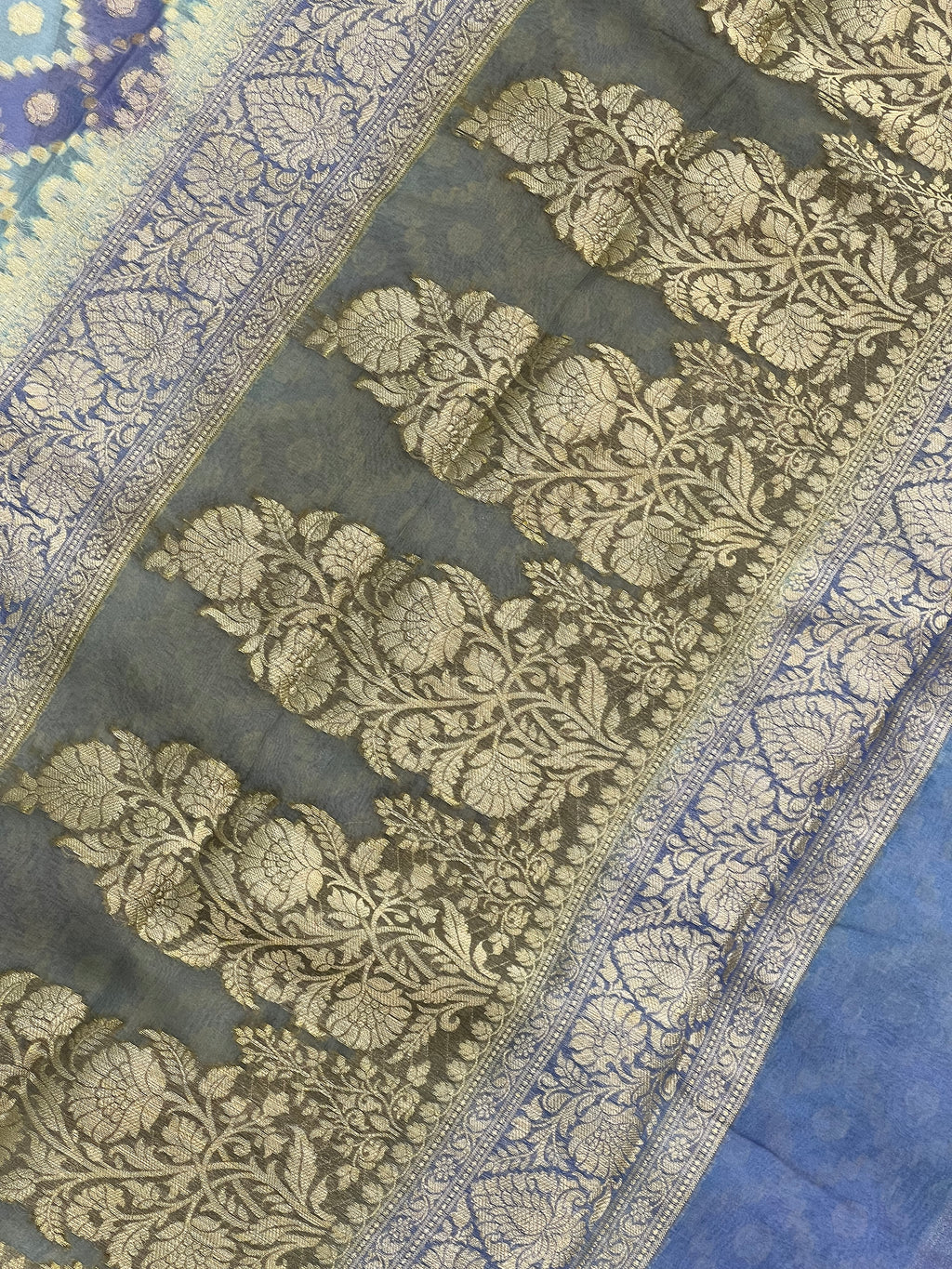 Pure Khaddi Chiffon Silk Saree