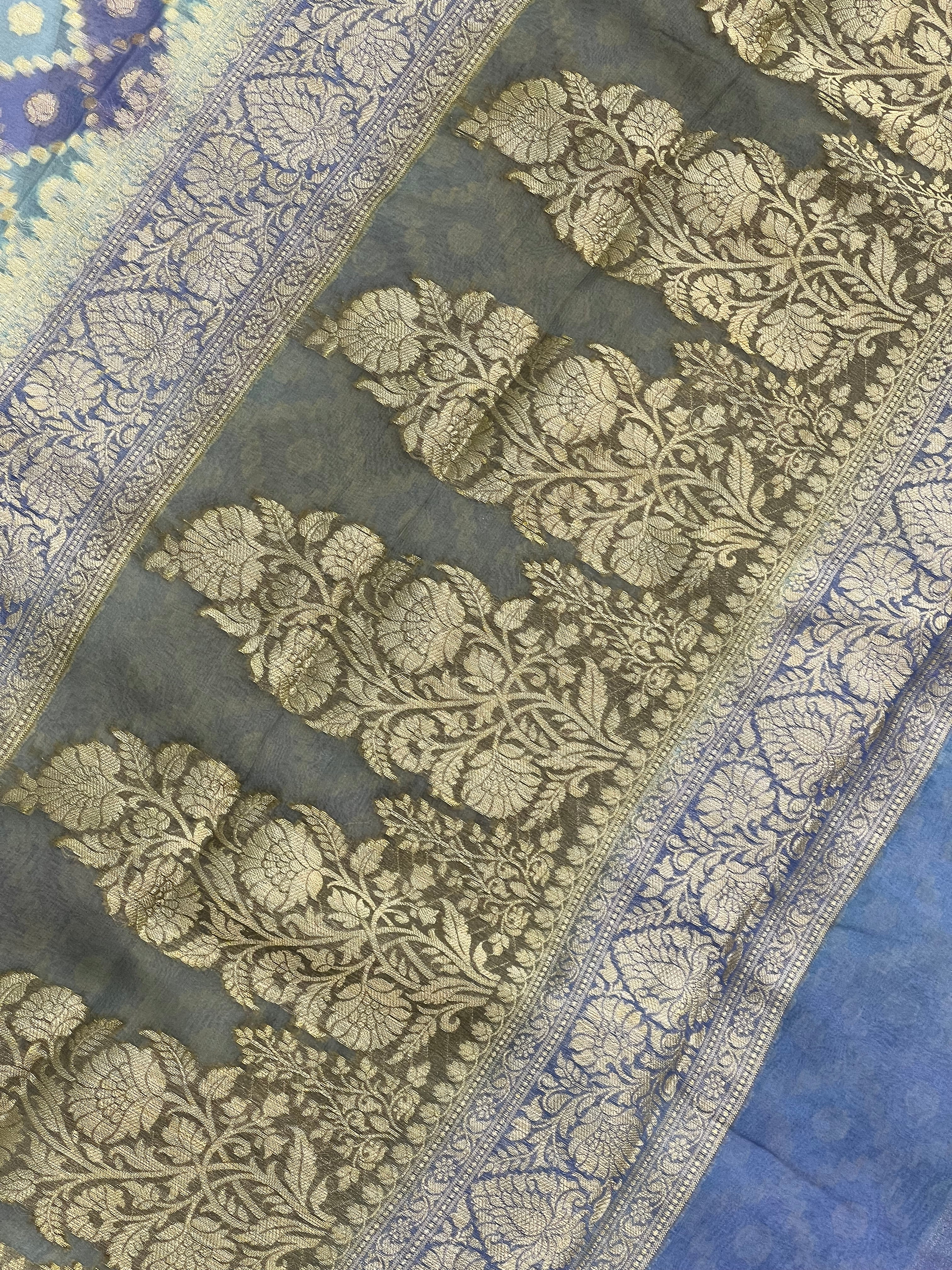 Pure Khaddi Chiffon Silk Saree