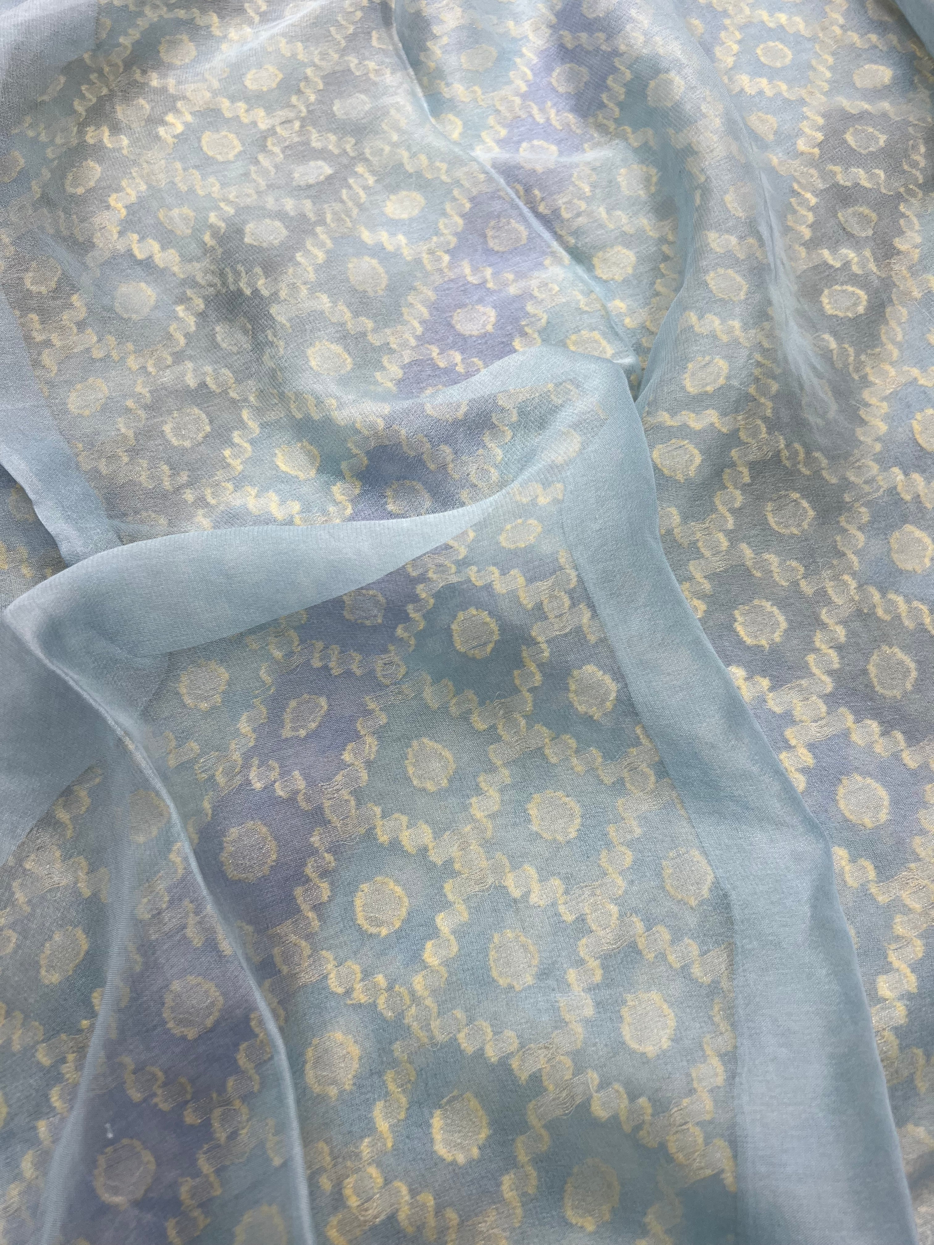 Pure Khaddi Chiffon Silk Saree