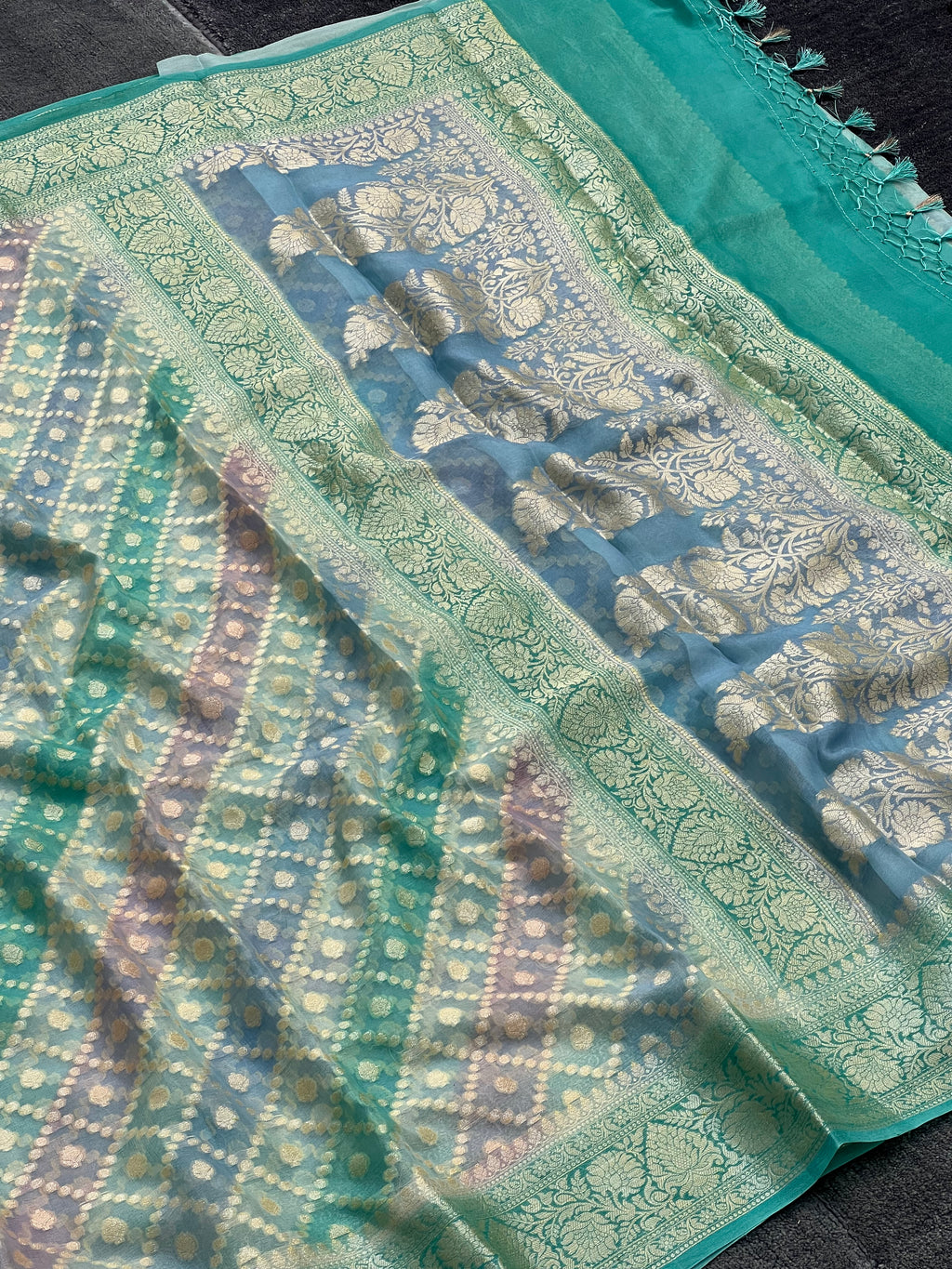 Pure Khaddi Chiffon Silk Saree