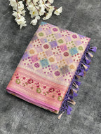 Pure Khaddi Chiffon Silk Saree